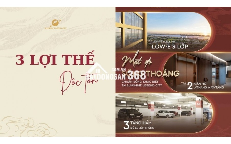 CĂN GÓC DUY NHẤT  2N DỰ ÁN SUNSHINE LEGEND TẦNG CAO VIEW THẤP TẦNG